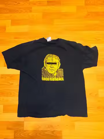 Vintage Good Riddance T Shirt Y2K Punk Band Streetwear George Bush Deny Everything