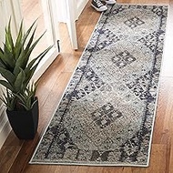 Safavieh Montage Collection MTG236K Indoor/Outdoor Runner, 2' 3" x 8', Blue/Grey