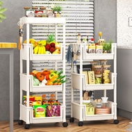 Trolley Rack Multi-Layer Toy Snack Book Storage Rack Household Bedroom Removable Kitchen Vegetable Basket
