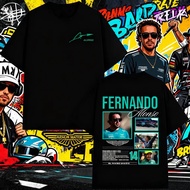 2026 Fernando Alonso Harajuku Graphic T-Shirt High Quality Men And Women Printed Cotton Fabric Leisu