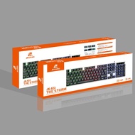 JEQANG RainbowBacklight Gaming Keyboard Suspended Keypress 彩虹低亮灯键盘