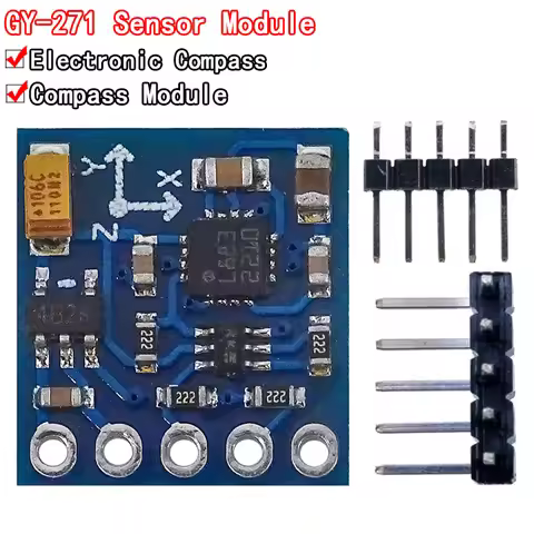 GY-271 QMC5883L 3V-5V Three 3 Triple Axis Magnetic Field Compass Magnetometer Sensor Module For Ardu