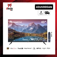 ใหม่ Aconatic ทีวี 43 นิ้ว LED 4K HDR WebOS TV (Wee 2.0) รุ่น 43US900AN Smart TV สมาร์ททีวี ระะบบปฏิ