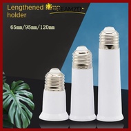 【in stock】CREAMZO Lamp Holder Base, 65mm/95mm/120mm Plastic E27 To E27 Extender, White Edison Screw 