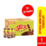 Happy Time Astor Sticu Wafer Mini Roll Chocolate (1 Carton contains 30 Jars)