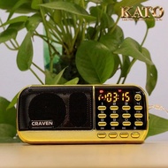 Loa Craven CR-836S máy nghe nhạc đài FM học tiếng anh hỗ trợ kết nối thẻ nhớ USB