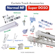 Aluminium Curtain Langsir Track Rail Accessories / Parts / Fitting / Components / Super Doso / Normal MF