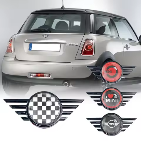 LED Light Car Logo Rear Trunk Emblem Sticker for Mini Cooper Countryman Clubman JCW F55 F56 R55 R56