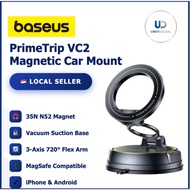 Baseus PrimeTrip VC2 Flex Magnetic Car Mount Holder | 35N Strong N52 Magnet | Clean-Lock Vacuum Suct