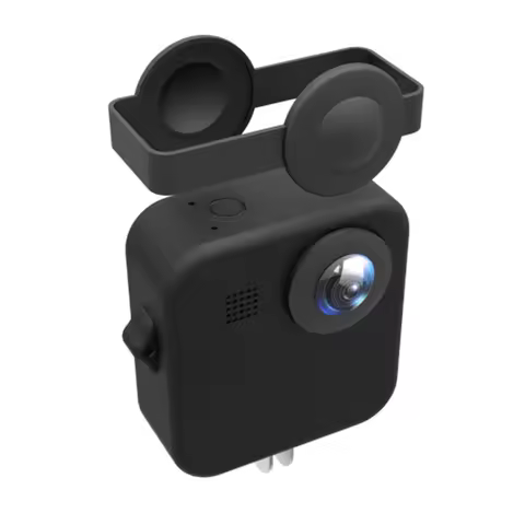 Silicone Protective Case for Gopro Max, Soft Rubber Cover with Lens Cap Protector, 360 Action Camera