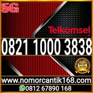 NOMOR CANTIK KARTU PERDANA SIMPATI TELKOMSEL 4G/5G 0821 1000 3838