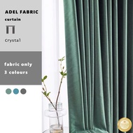 ADEL CRYSTAL Kain Langsir Blackout Bidang 110" Potong Meter Embossed Thick Curtain Fabric (Langsir Modern Heavyweight)
