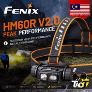 FENIX HM60R V2.0 - Luminus SST40-GEN2 LED 1600L Rechargeable Headlamp - ORIGINAL - Ready Stock in MA