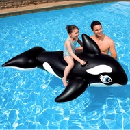 Inflatable Whale Mount Big Shark Big Black Whale Shark Surfing Water Toys Photo Toys