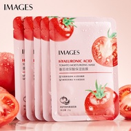 IMAGES Tomato Hyaluronic Acid Moisturizing Facial Mask Nourishing Brightening Skin Rejuvenation Faci