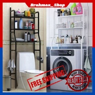 Bathroom 3 Tier Toilet Bathroom Kitchen Organizer Shelves Rack
