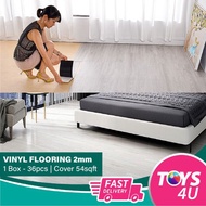 2mm 54sqft/36 keping Vinyl Floor Self Adhesive