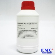Ethanol (Ethyl Alcohol) Absolute 99% Denatured 500ml (non Methanol Denaturant)