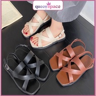 BK1 DORUT Korean Women Fashion Slippers Flat Bottomed Comfortable Beach Anti Slip Soft Sole Sandals