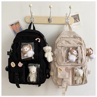 Large-capacity college high school student backpack ins Japanese schoolbag female Korean version gir