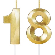 18th Birthday Candles,18th Birthday Decorations for Girls Boys,Happy Birthday Cake Topper for Men,18