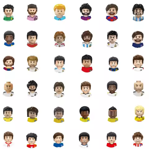 MOC Football Stars Building Blocks CR7 Action Figures Bricks Toys Gift