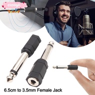 ELO11 6.35mm to 3.5mm Plug, Mono Converter 6.5cm to 3.5mm Female Jack, High Quality Adapter Connecto