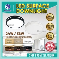 Surface LED Downlight 3Modes Color with DIP Switch to Change Colour 24w 36w LED Surface Downlight