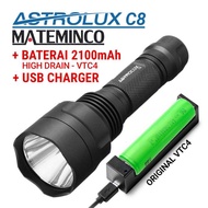 ASTROLUX C8 SENTER LED FOKUS CREE XPL XP-L HI BLF A6 - CAHAYAMEGAH