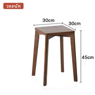 SIFU สไตล์นอร์ดิก Stackable Stool ร้านอาหาร Stool ไม้แข็ง Square รองเท้าเปลี่ยนม้านั่งไม้เก้าอี้แต่ง
