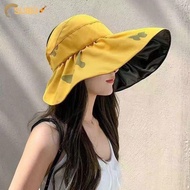 SULIN Bucket Hat Women Summer UV Protection Panama Hat Foldable Sunshade Hat