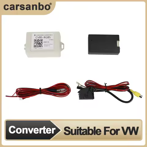 Carsanbo Car Signal Converter Adapter Suitable for RCD510 RNS510 RNS 510 RNS 315 RCD 510 VW RGB AV C