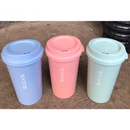 6-12PCS Tumbler bucks plastic coffee cups with tutp kitchenware PP 5 heat resistant