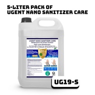 Ugent Nano Sanitizer Care - 5L Pack | High-Performance Water-Based Sanitizer | Kaffir Lime Scent | FDA Approved | UG19-S
