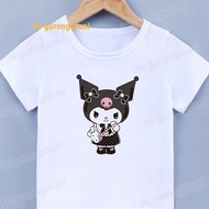 Baby Short Sleeve girls T Shirts Kids T-shirts hello kitty kuromi clothes girl 1 2 3 4 5 6 7 8 9 bir