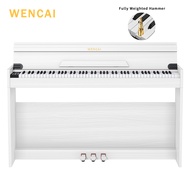 WENCAI Digital Piano 88 Keys Fully Weighted Piano Keyboard Hammer Action Upright Piano for Beginner 