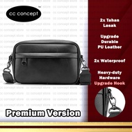 CC CONCEPT Waterproof Man Men Sling Bag PU Messenger Bag Crossbody Bag Shoulder Bag Beg Silang Beg S