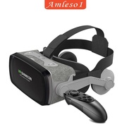 [Amleso1] 3D Glasses VR Headset Mobile Games 360 Movies for Android Phone