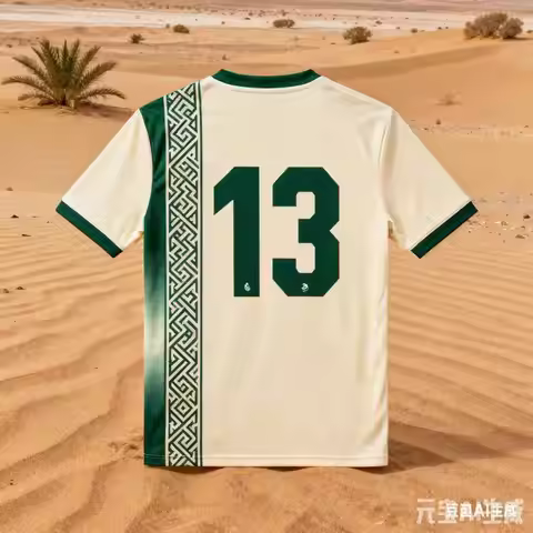 New Ai-Designed Algerian-Style Youth Training Jersey Hot-Selling Digital Printing Breathable And Qui