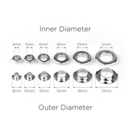 Flat Flange Grommets Eyelets with Washers fit Leather Craft Bag Shoes Belt Cap 4mm/5mm/6mm/8mm/10mm/