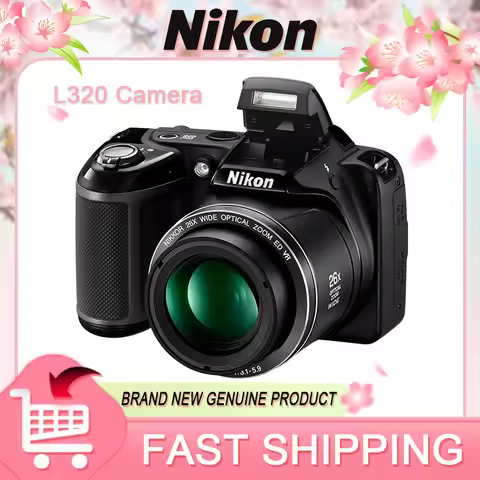 Original Nikon COOLPIX L320 Digital Camera 26x optical zoom 16.14MP portable telephoto digital camer