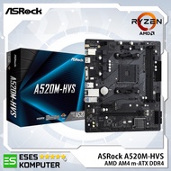 ASRock A520M-HVS Motherboard | AMD AM4 m-ATX | DDR4
