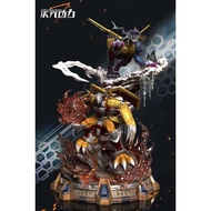 Dimension Power Studio Digimon Wargreymon & Metalgarurumon Taichi Agumon Yamato Gabumon Digivice NOT