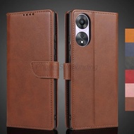 Oppo A78 trường hợp Ốp lật Ví Ốp da cho Oppo A78 5g chất liệu da PU túi đựng điện thoại bao da bảo v