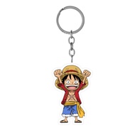 This is a Monkey D character keychain. Luffy Luffy Luffy
