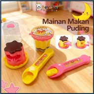 BEVAVAR Set Mainan Puding Jeli Strawberry Pudding Toy 3-7 Year Old Pudding Feeding Toy Simulation