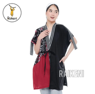 RAIKENI Kimono Ine | Kimono Outer Pendek Tenun Batik | Kimono Panjang Batik Tenun | Outer Batik Tenu