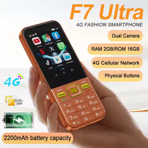 SERVO 4G Button Smartphone Android System 2 SIM 2GB RAM 16GB ROM 2200mAh Battery WiFi Hotspot FM 2.8