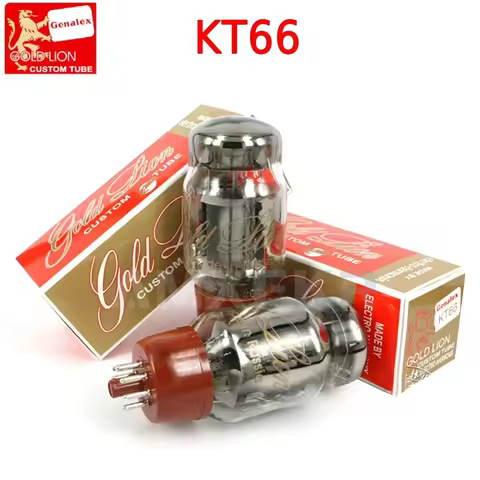 Russia Gold Lion Genalex KT66 Precision Matching Valve Vacuum Tube KT66 EL34 6L6 8PINS Electron Tube