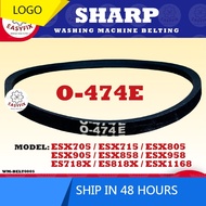ESX705 / ESX715 / ESX805 / ESX905 / ESX858 / ESX958 / ES718X / ES818X / ESX1168 O-474E SHARP WASHING